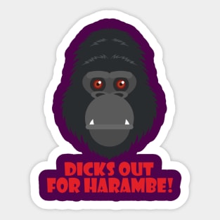 harambe shirt Sticker